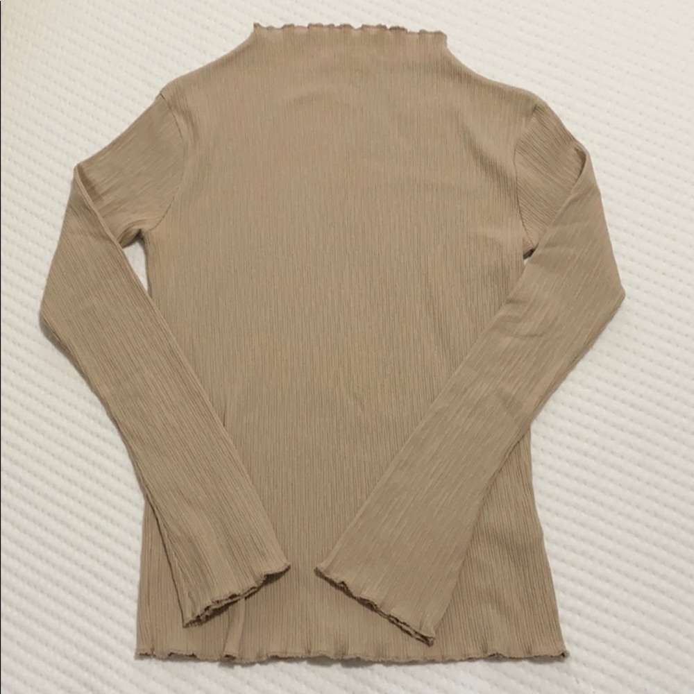 Korean long sleeved turtle neck top